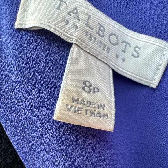 ***LOOK***LOWER PRICE! Talbots Royal Blue paisley maxi dress Talbots-size 8P-EUC - Picture 6 of 13